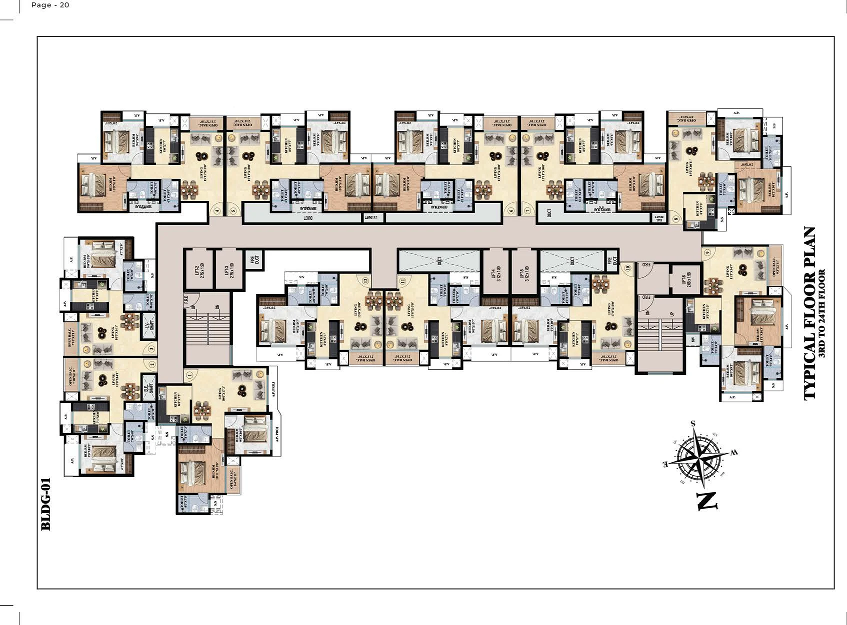 Building 1 Typical Floor Plan
