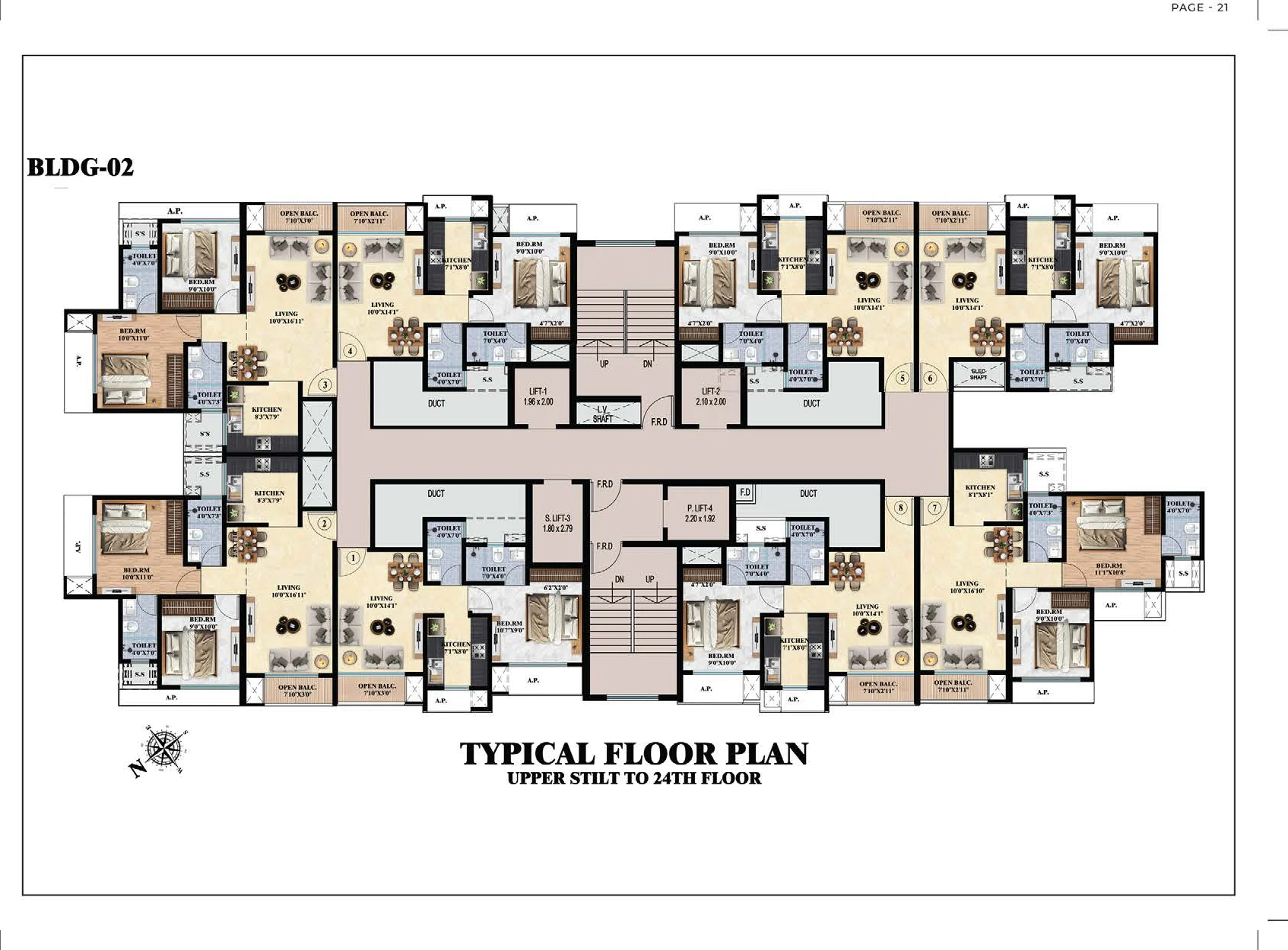 Building 2 Typical Floor Plan